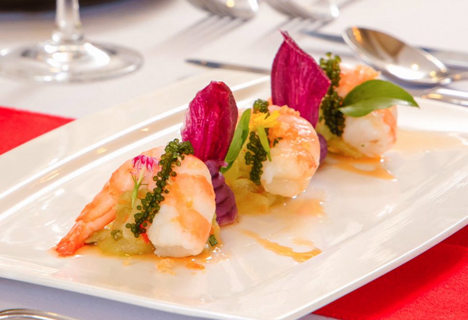 Asian seafood 4 course set menu