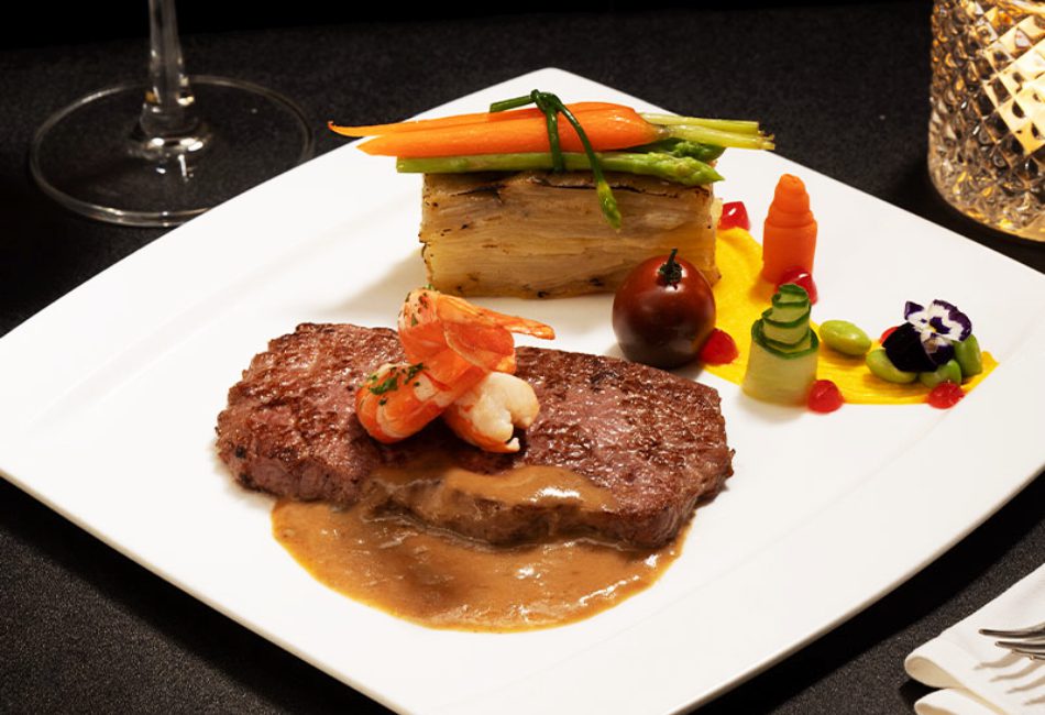 Japanese beef striploin 5 cource