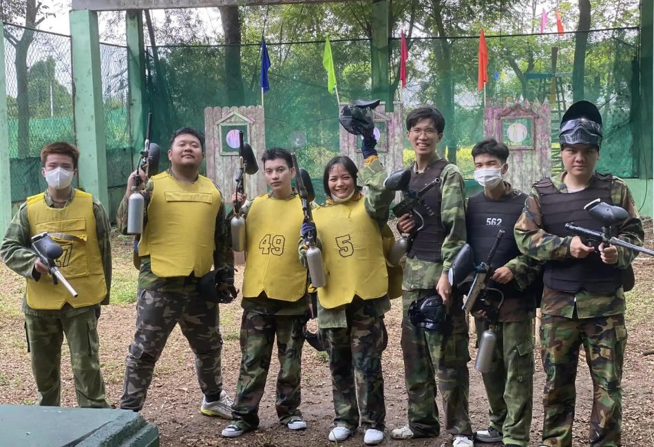 Playing Paintball Guns