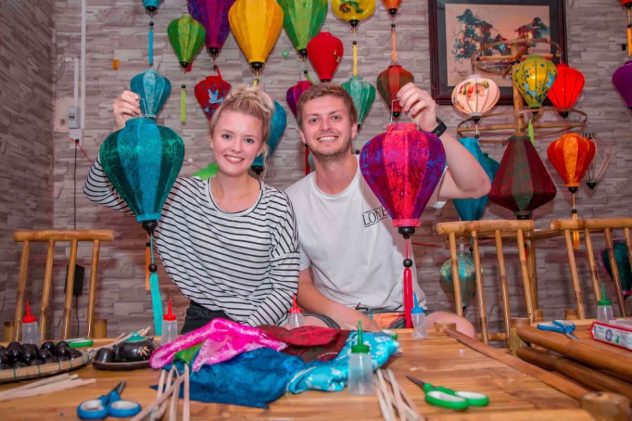 hoian lantern making